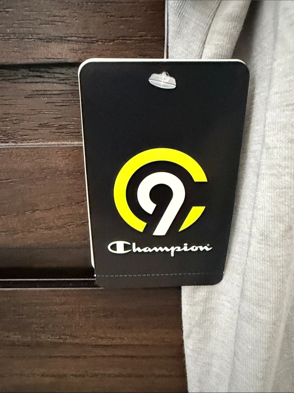 NWT Champion Duo Dry Gray Short Sleeve Twist-Front Tee.